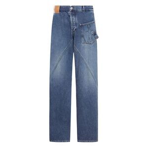 Jw Anderson Blue Denim - Wide-Leg Jeans Men